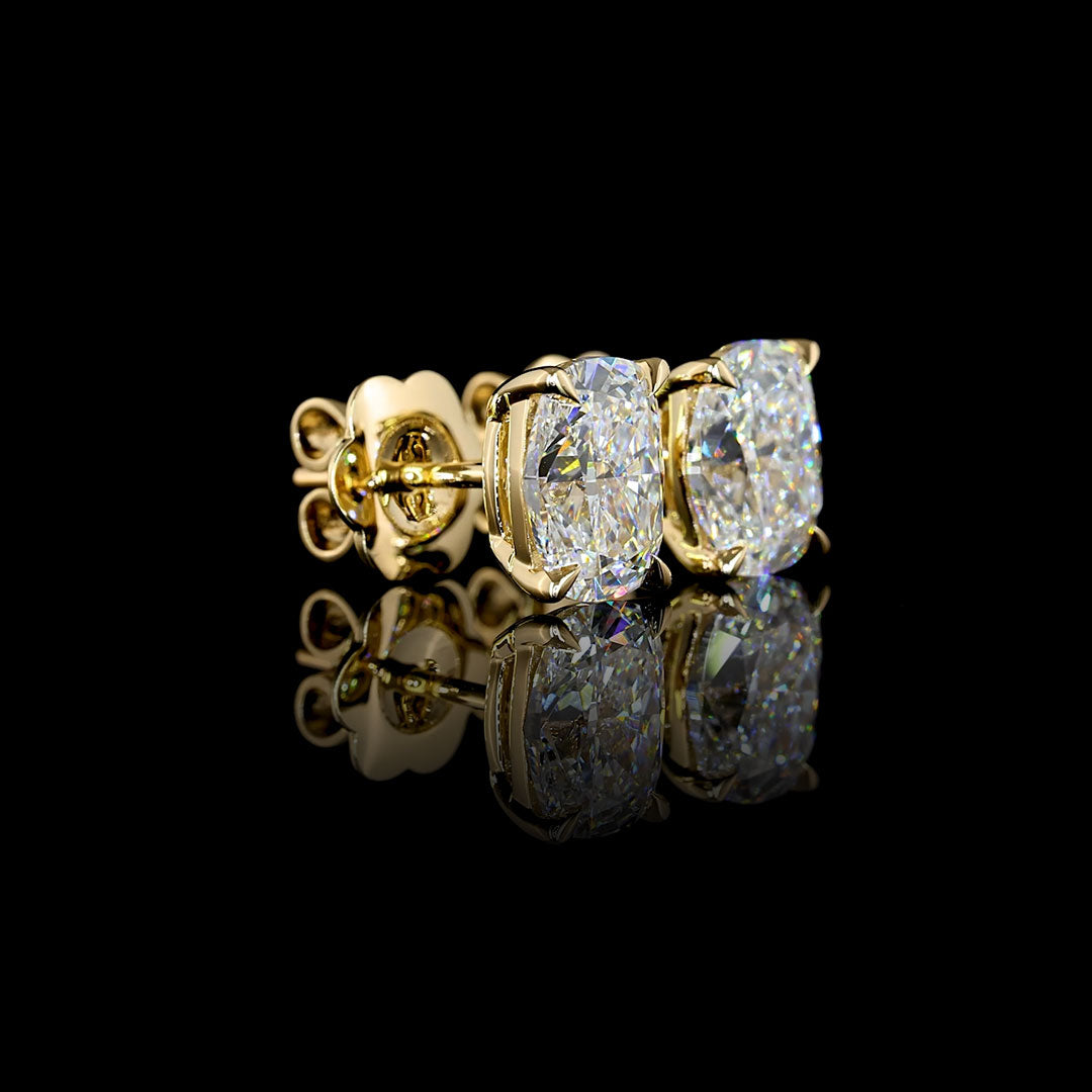Classic Lab Grown Diamond Elongated Cushion Studs