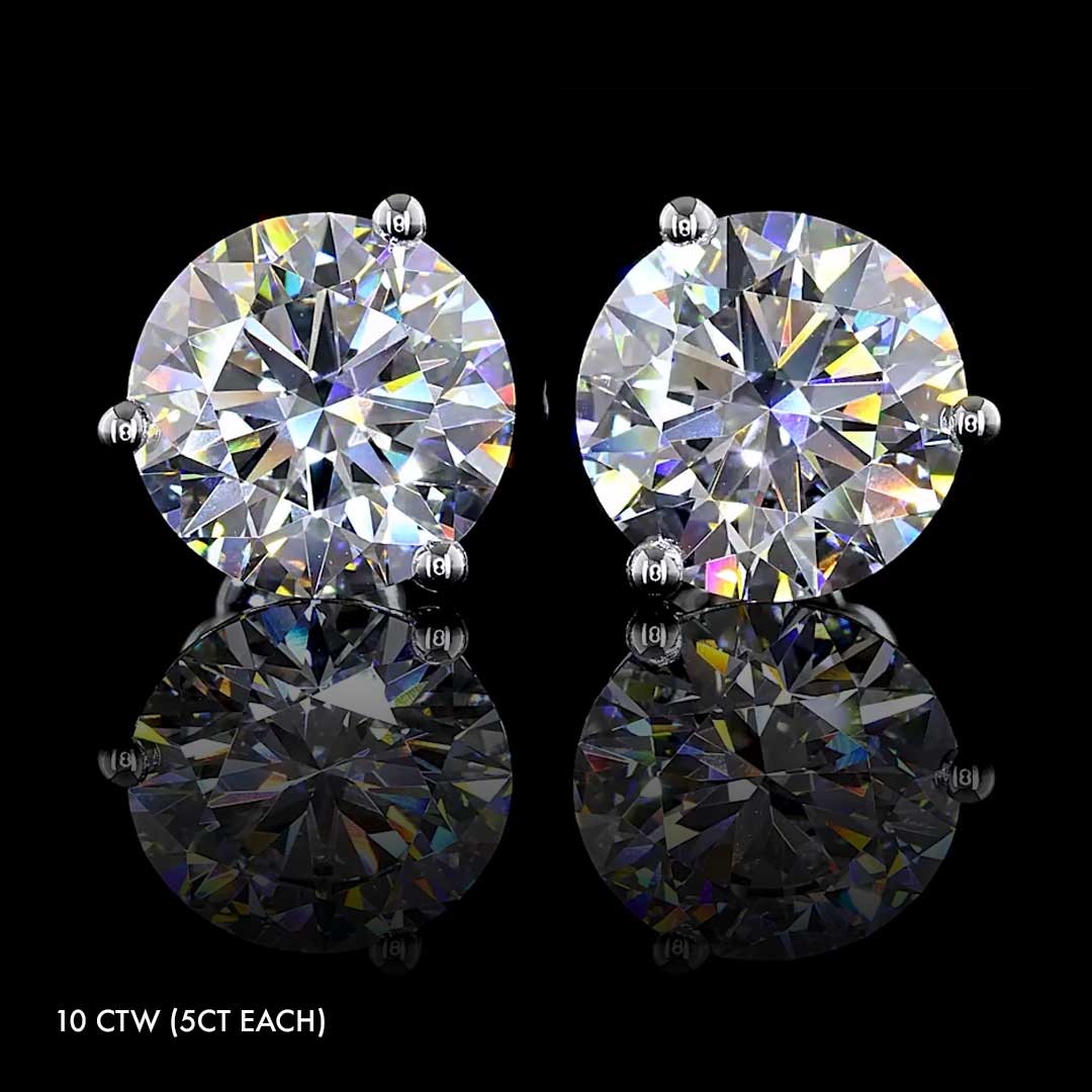 Grande Lab Grown Diamond Round Studs