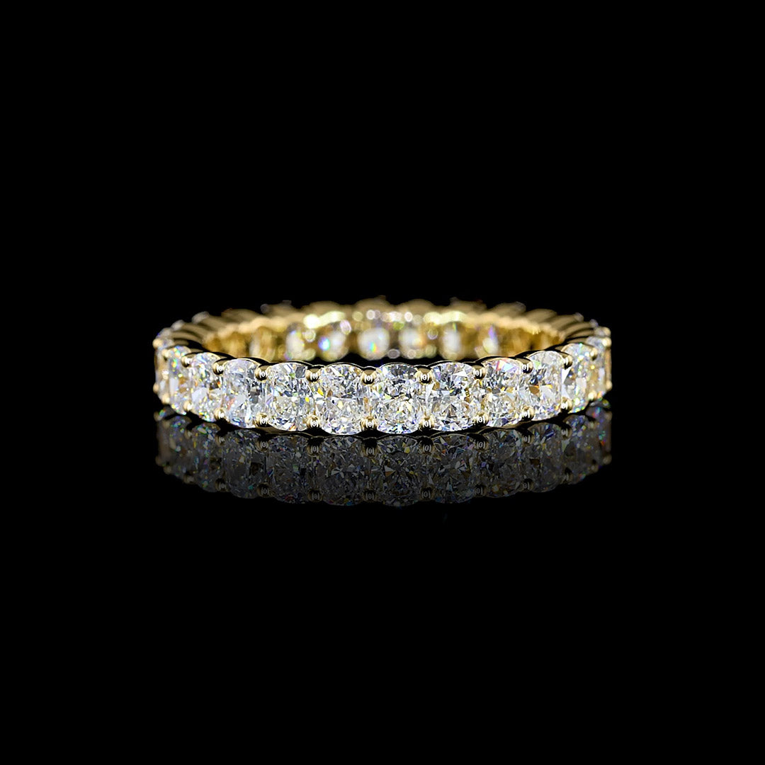 2 CTW Cushion Lab Grown Diamond Eternity Band