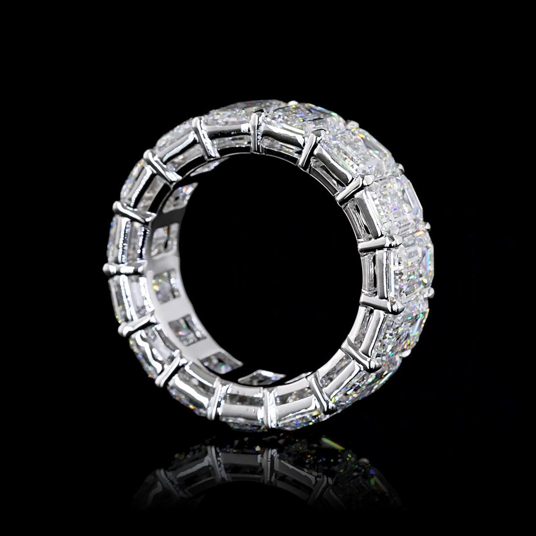 15 CTW Emerald Lab Grown Diamond Eternity Band