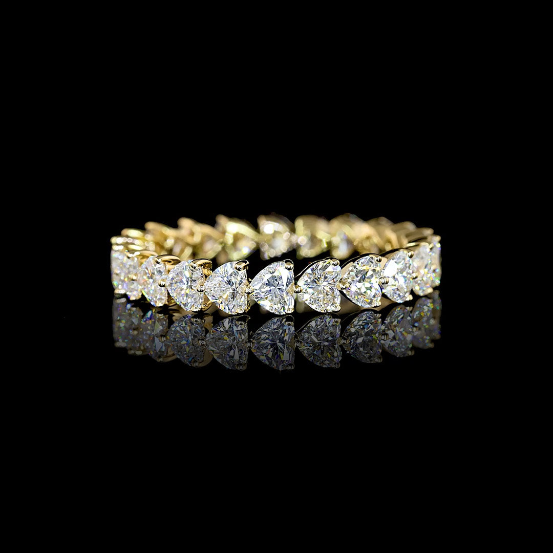 2.25 CTW East-West Heart Lab Grown Diamond Eternity Band