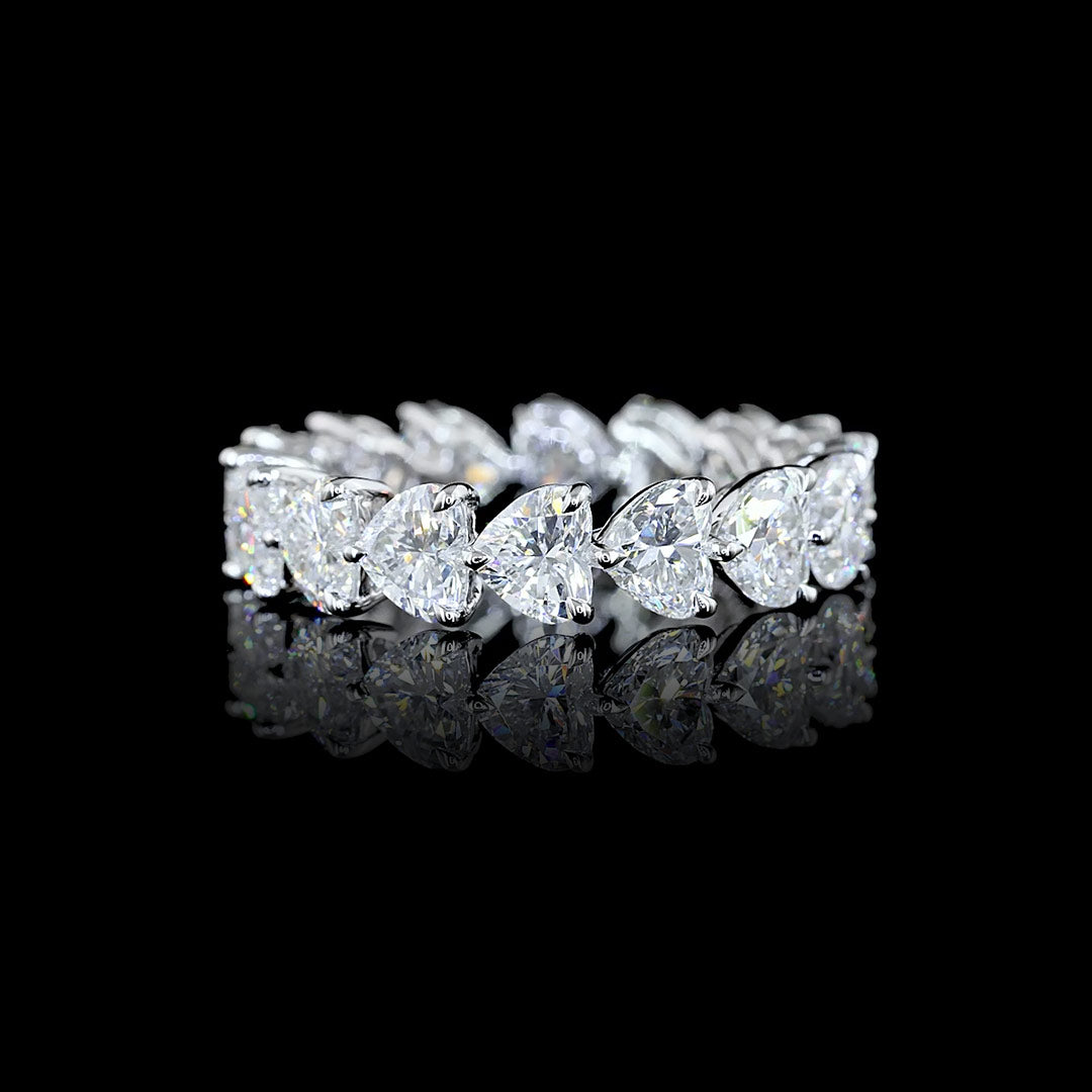 4.5 CTW East-West Heart Lab Grown Diamond Eternity Band
