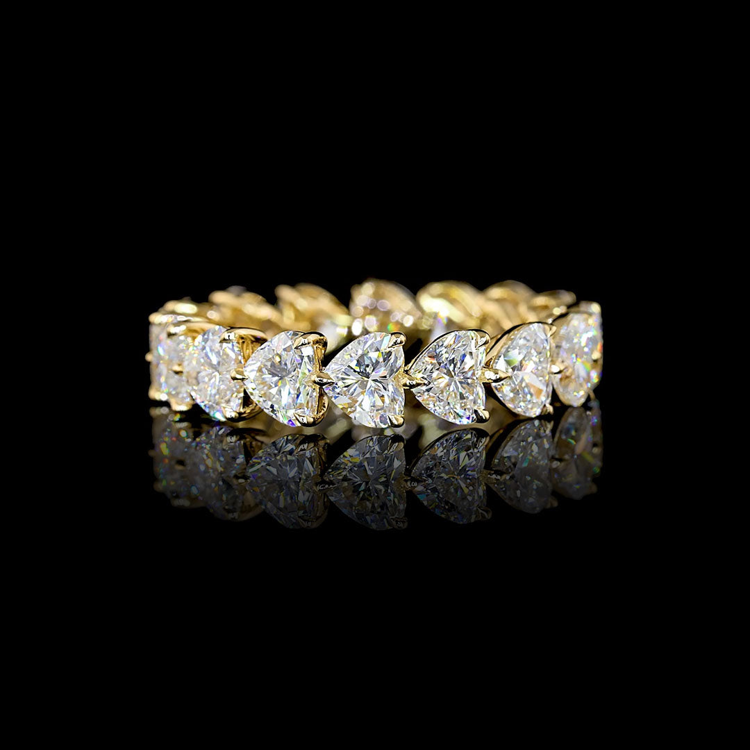 4.5 CTW East-West Heart Lab Grown Diamond Eternity Band
