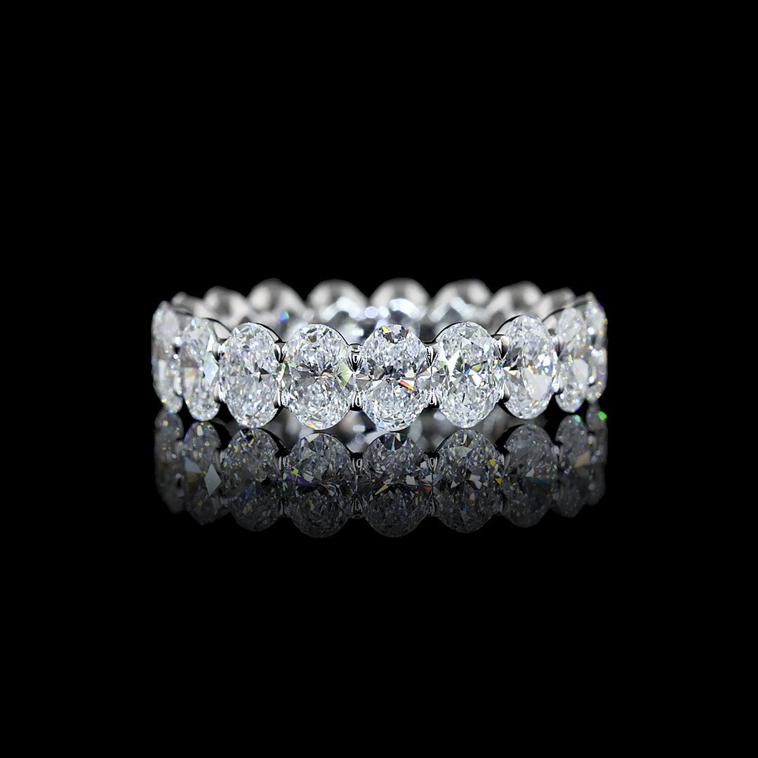 4 CTW Oval Lab Grown Diamond Eternity Band