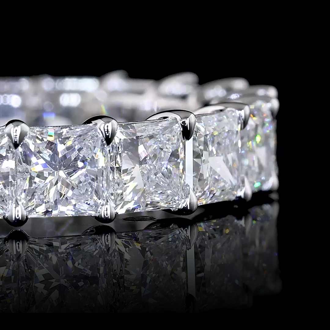 5 CTW Princess Lab Grown Diamond Eternity Band