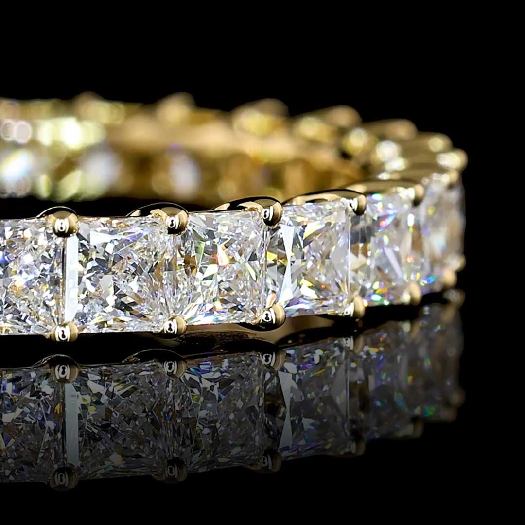 2 CTW Princess Lab Grown Diamond Eternity Band