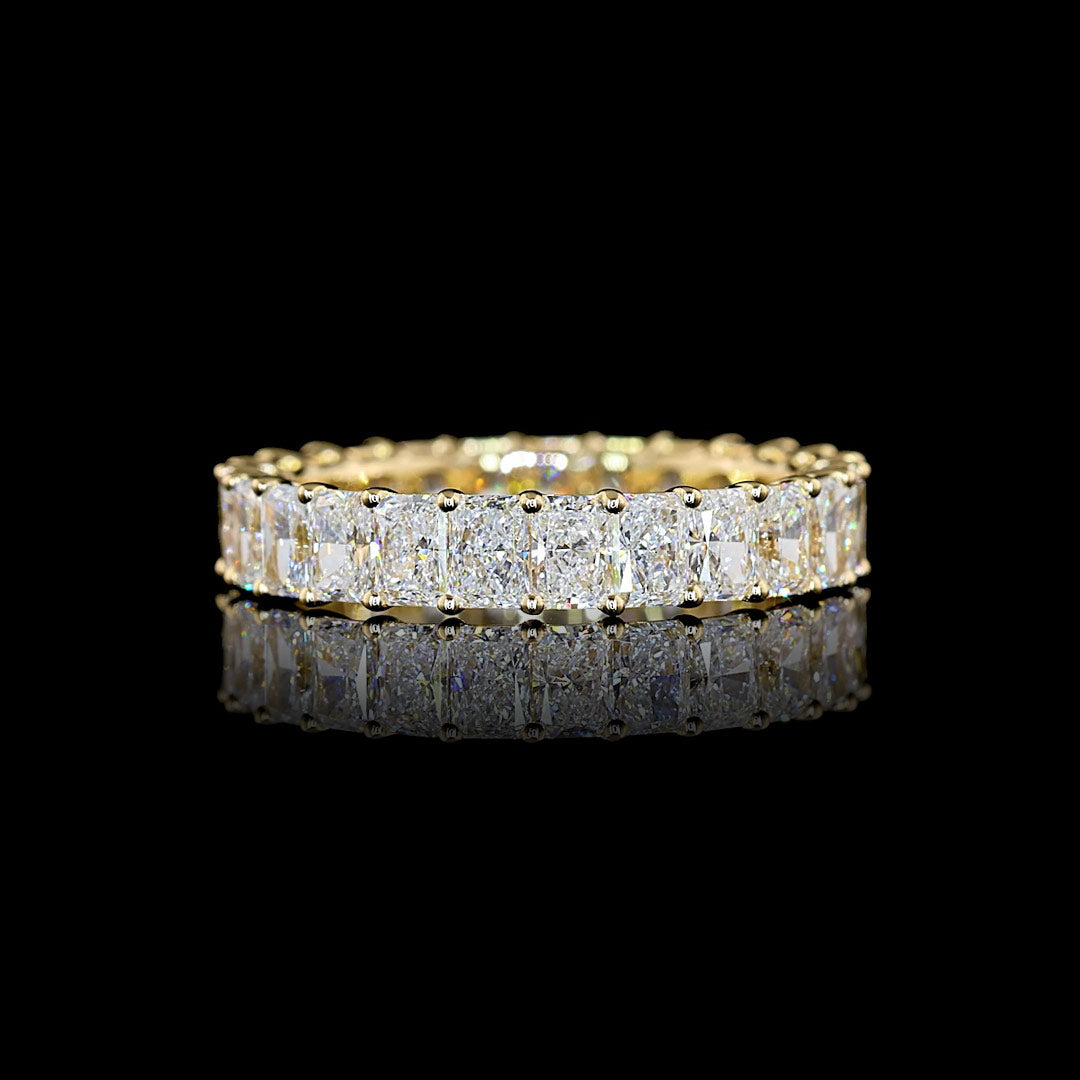 3 CTW Radiant Lab Grown Diamond Eternity Band