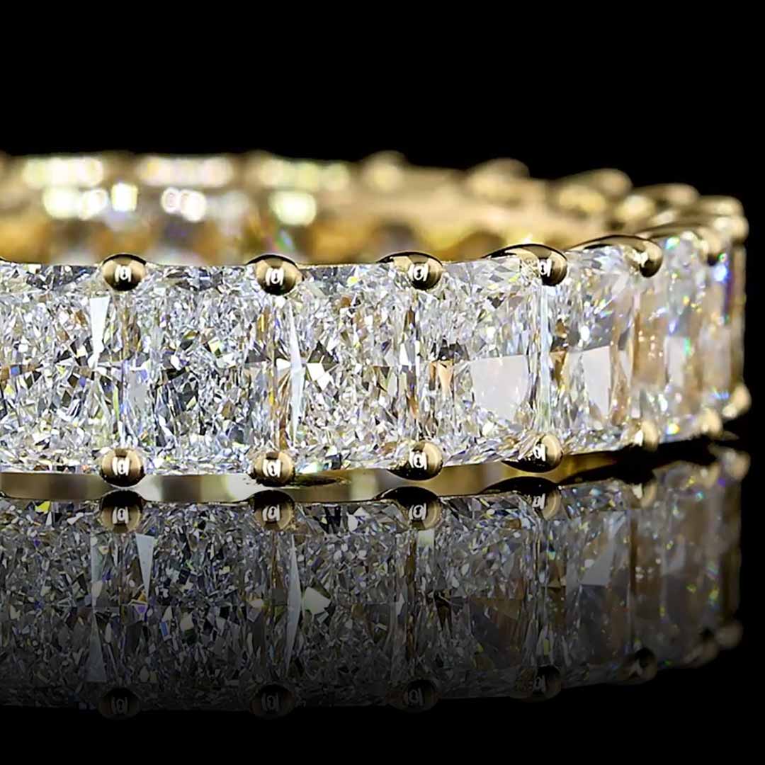 3 CTW Radiant Lab Grown Diamond Eternity Band