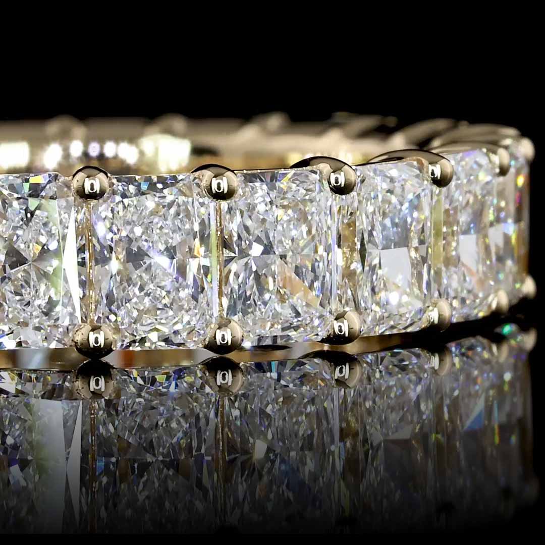 4 CTW Radiant Lab Grown Diamond Eternity Band