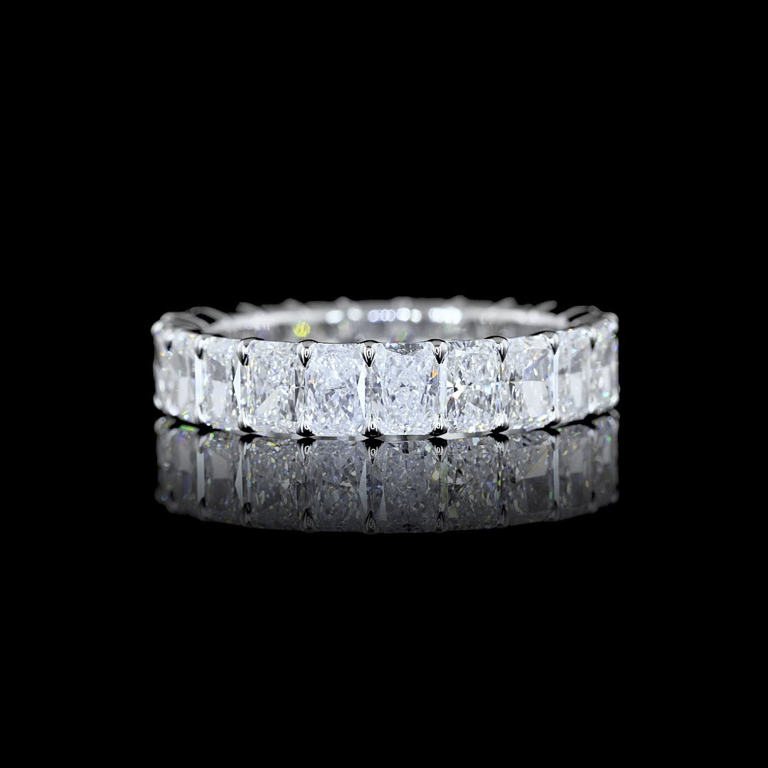 4 CTW Radiant Lab Grown Diamond Eternity Band