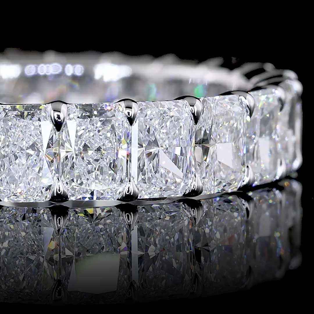 4 CTW Radiant Lab Grown Diamond Eternity Band