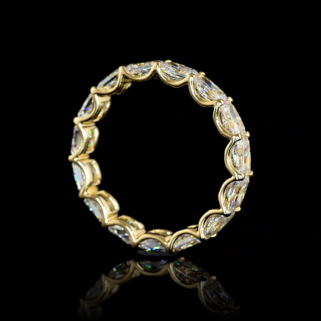3 CTW East-West Radiant Lab Grown Diamond Eternity Band