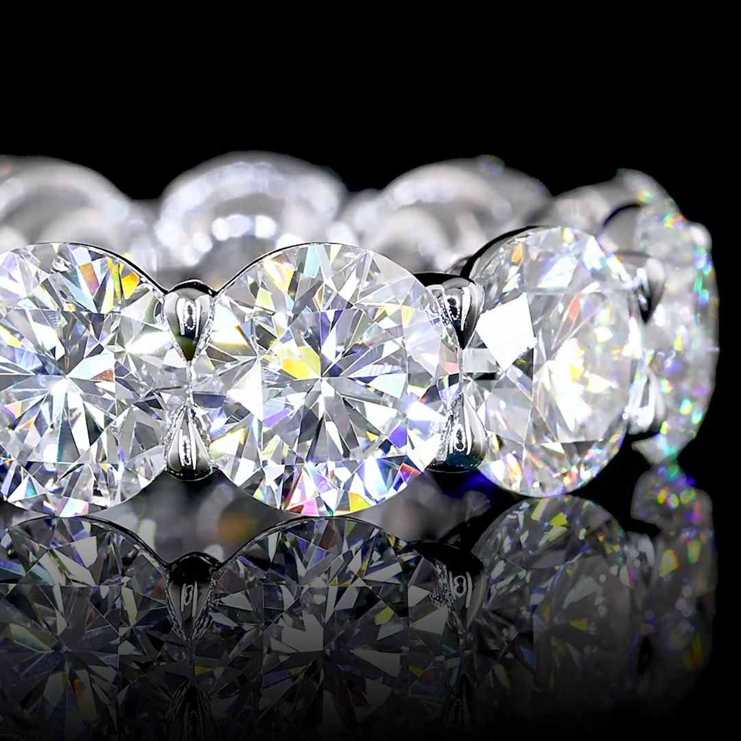 12 CTW Round Lab Grown Diamond Eternity Band