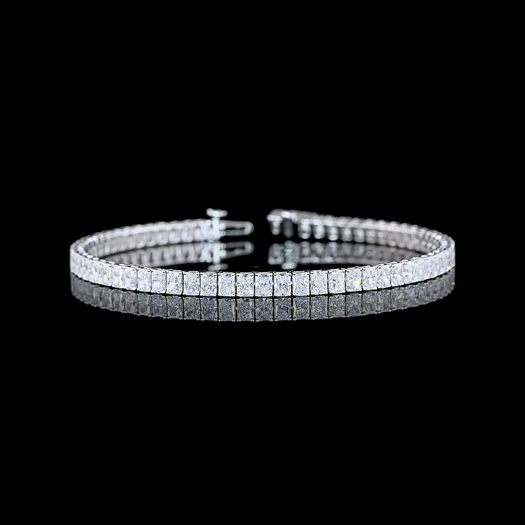 7 CTW Radiant Lab Grown Diamond Tennis Bracelet