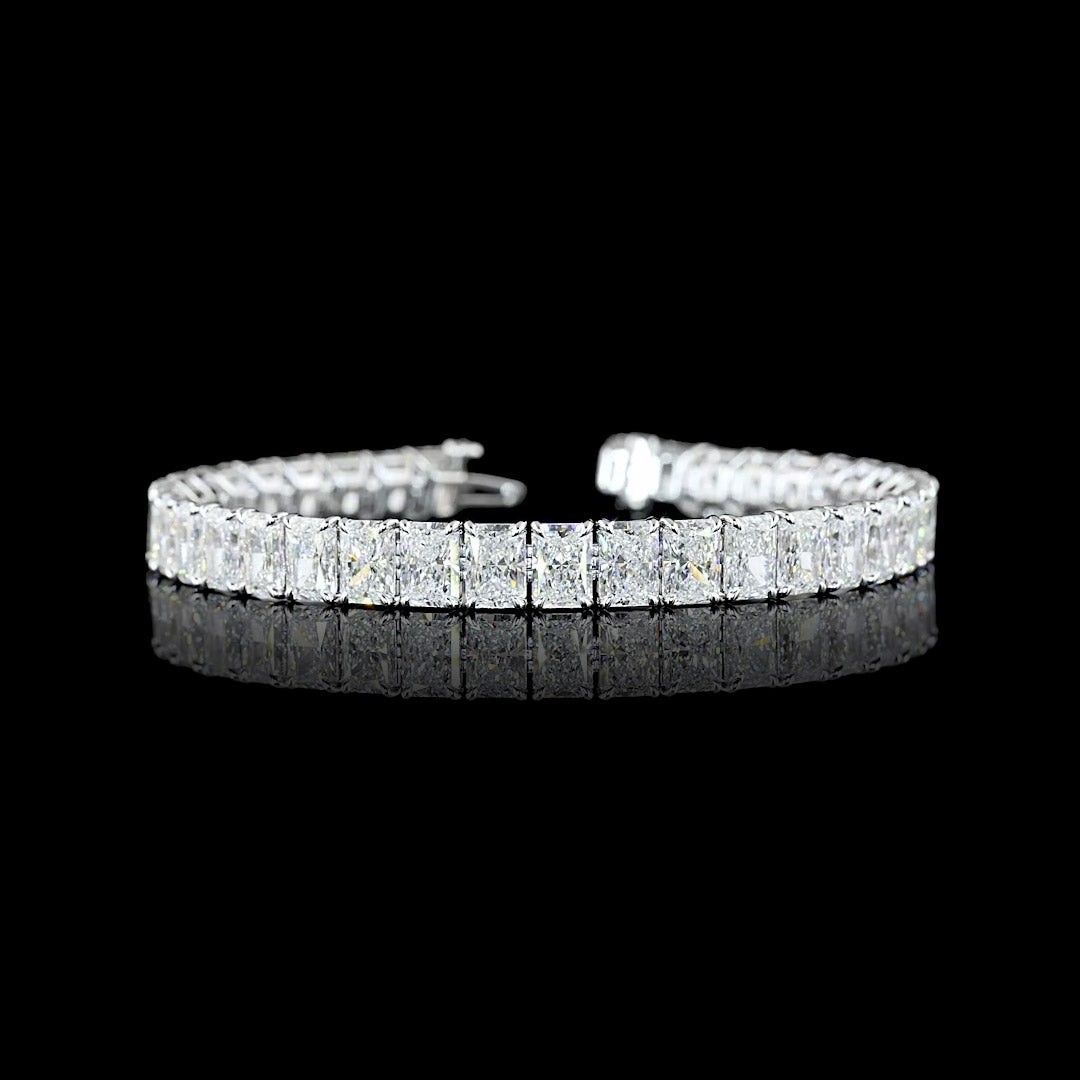 27 CTW Radiant Lab Grown Diamond Tennis Bracelet