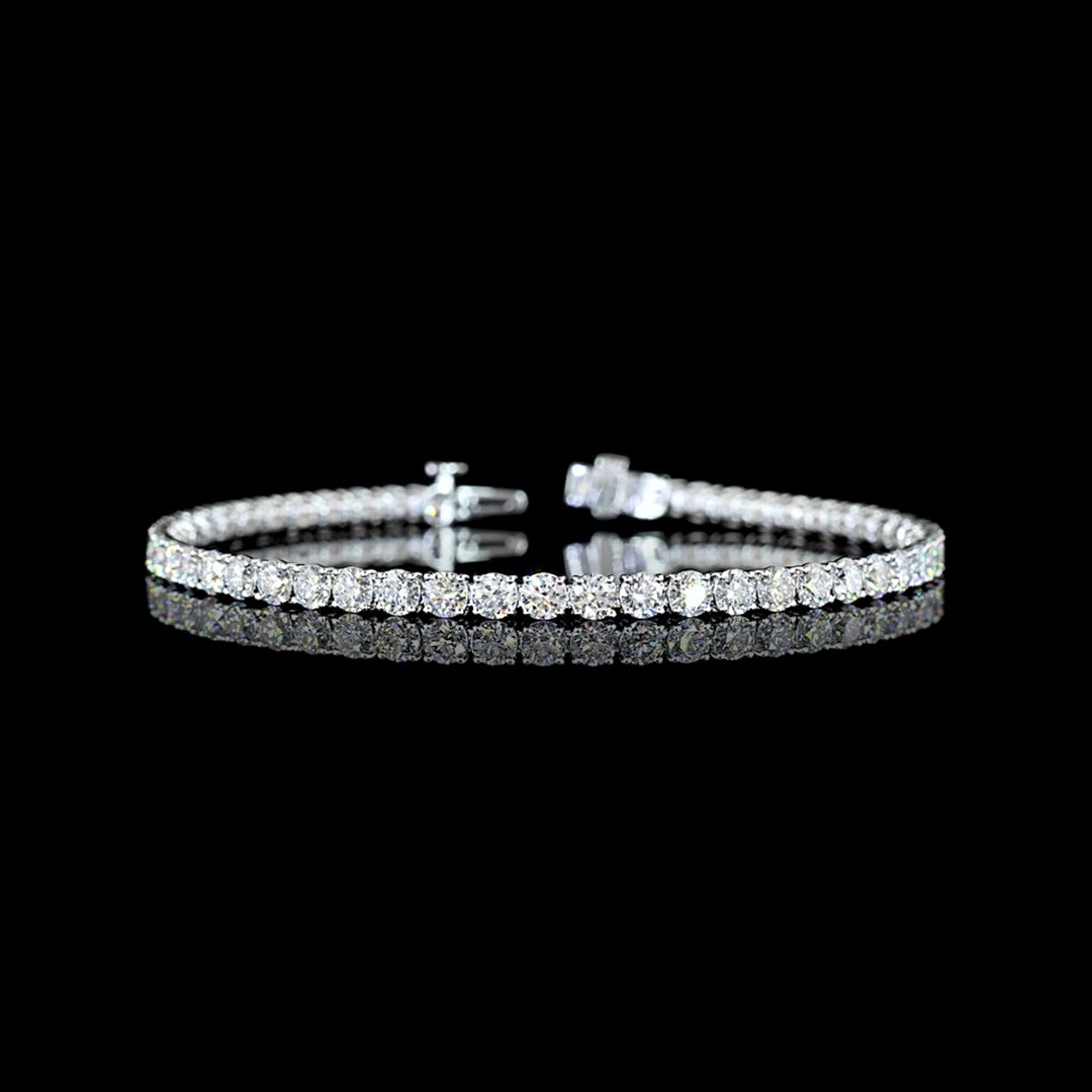 7 CTW Round Lab Grown Diamond Tennis Bracelet