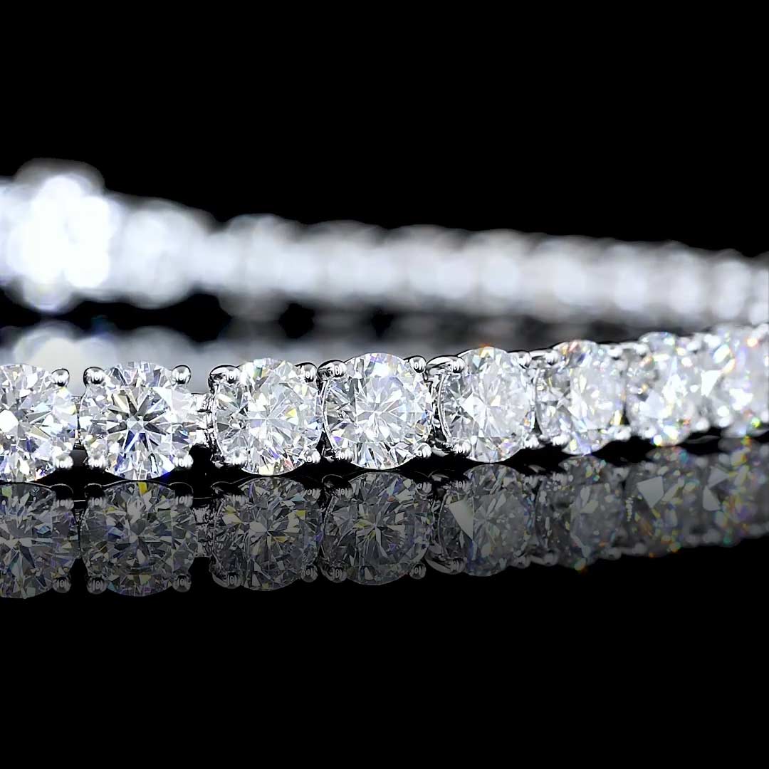 8 CTW Round Lab Grown Diamond Tennis Bracelet