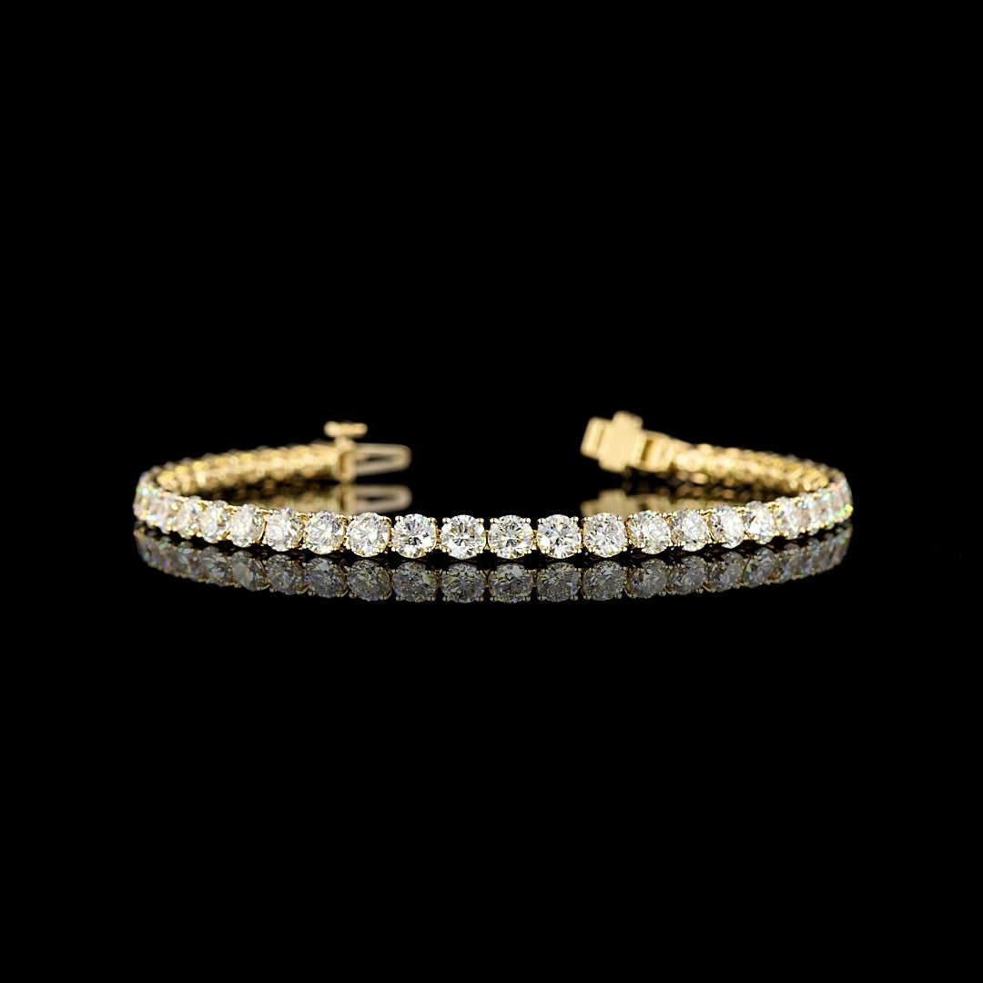 8 CTW Round Lab Grown Diamond Tennis Bracelet