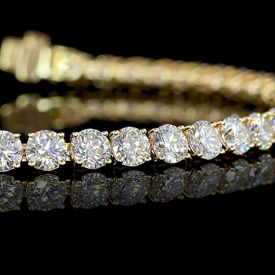 8 CTW Round Lab Grown Diamond Tennis Bracelet