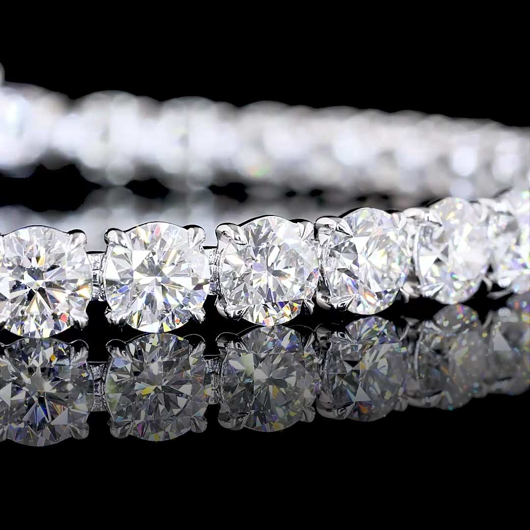 15 CTW Round Lab Grown Diamond Tennis Bracelet