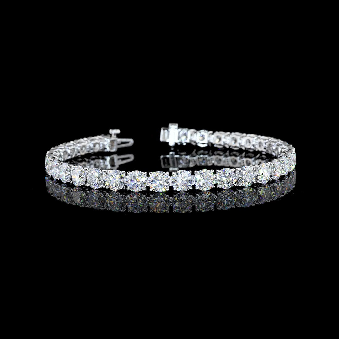 17 CTW Round Lab Grown Diamond Tennis Bracelet