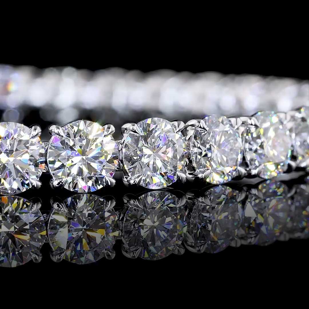 19 CTW Round Lab Grown Diamond Tennis Bracelet