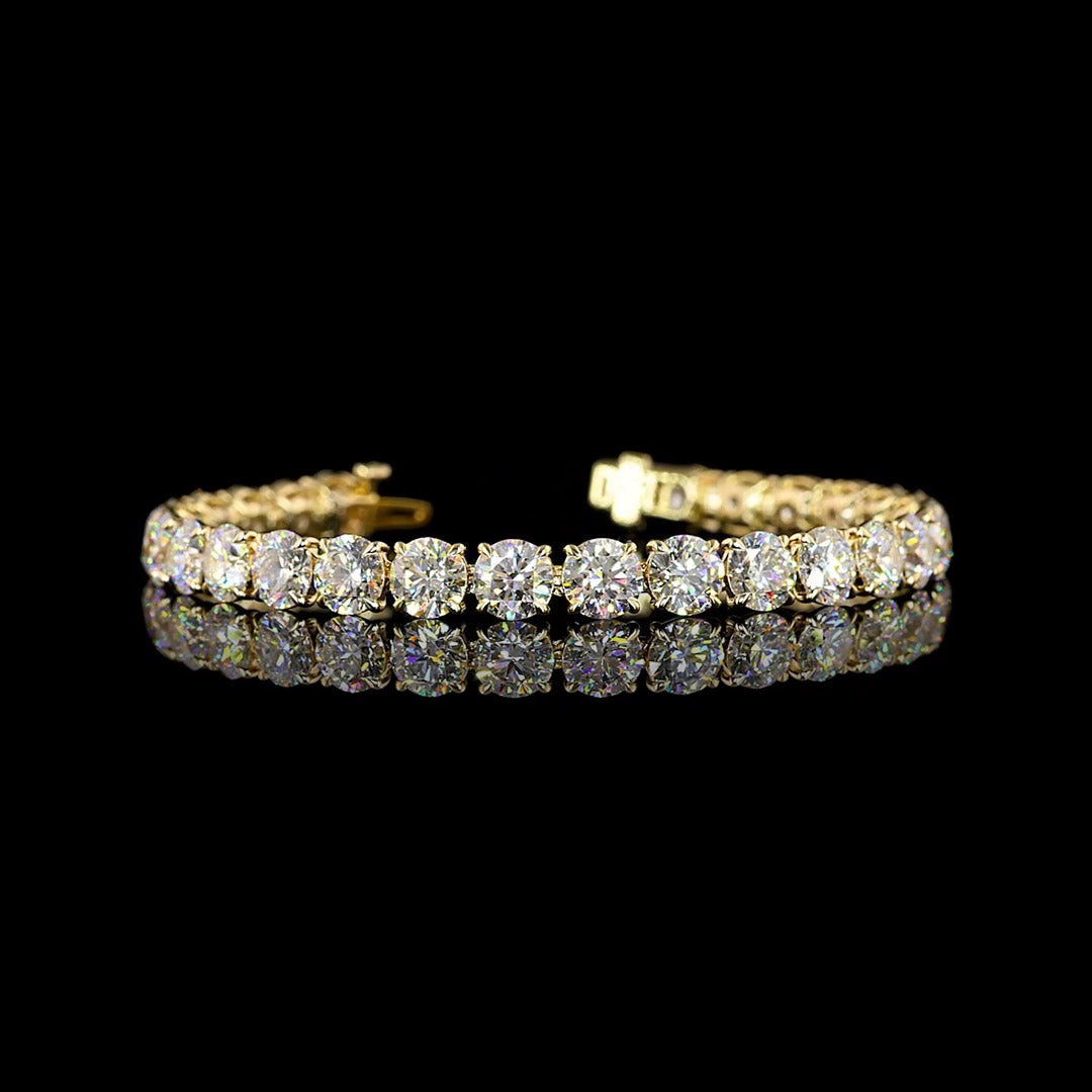 22 CTW Round Lab Grown Diamond Tennis Bracelet