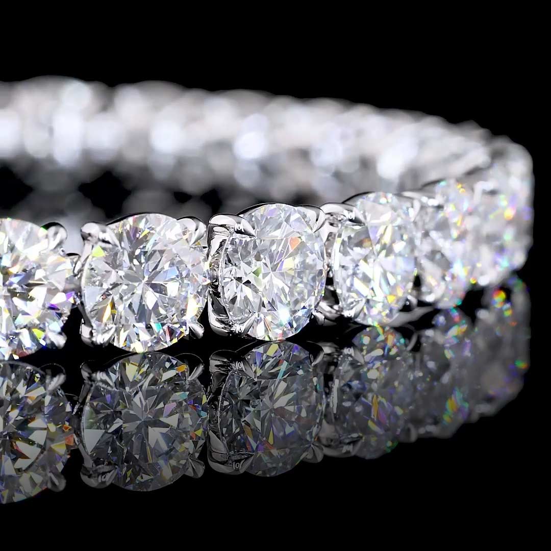 22 CTW Round Lab Grown Diamond Tennis Bracelet