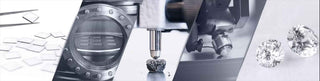 The process of a CVD lab grown diamond from diamond seed to a cut and polished diamond.