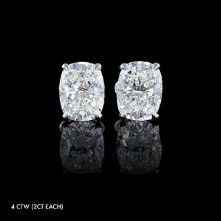 Luxe Lab Grown Diamond Elongated Cushion Studs