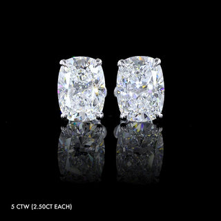 Luxe Lab Grown Diamond Elongated Cushion Studs