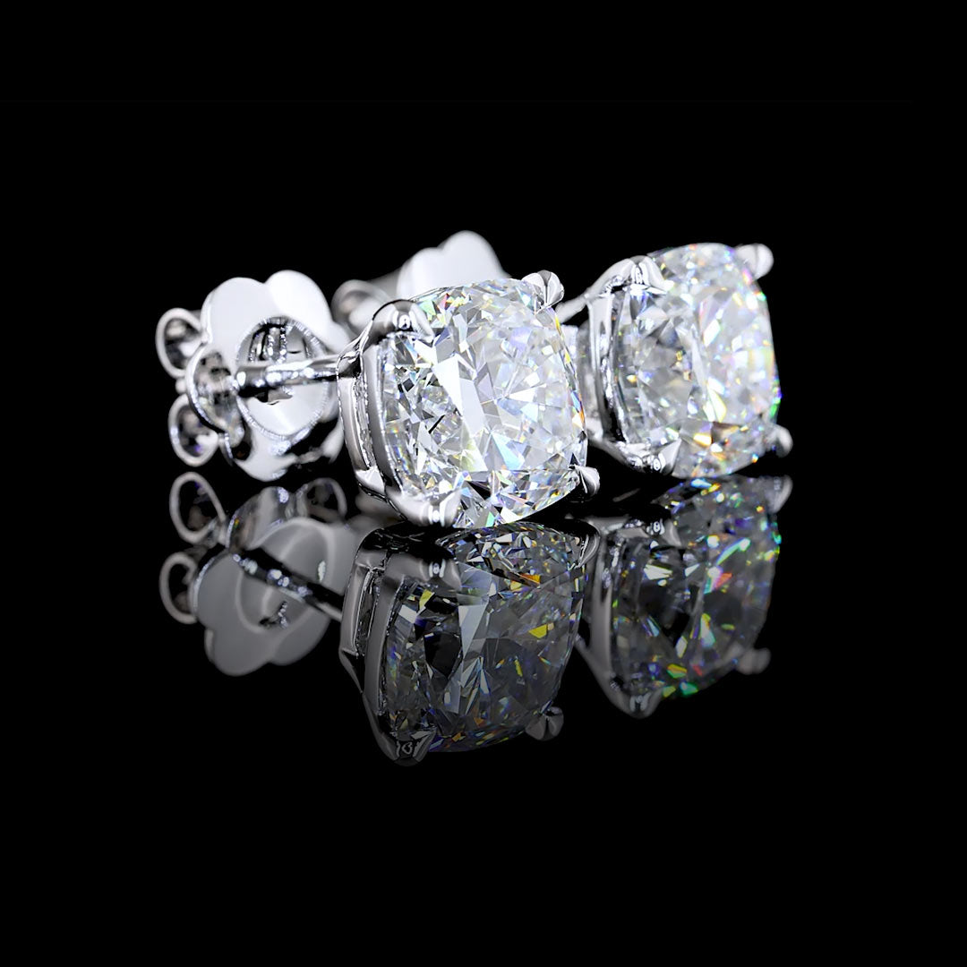 Lab Grown Diamond Square Cushion Studs