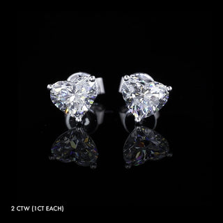 Classic Lab Grown Diamond Heart Studs