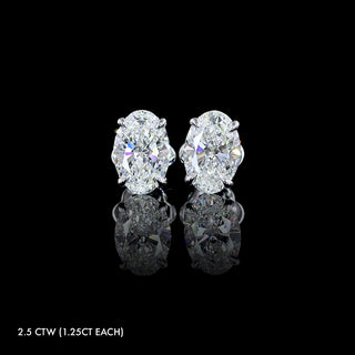 Classic Lab Grown Diamond Oval Studs