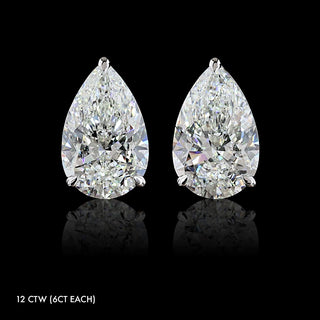 Premier Lab Grown Diamond Pear Studs