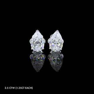 Classic Lab Grown Diamond Pear Studs