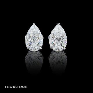 Luxe Lab Grown Diamond Pear Studs