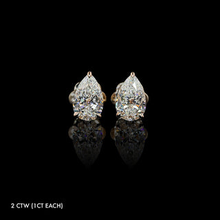 Classic Lab Grown Diamond Pear Studs