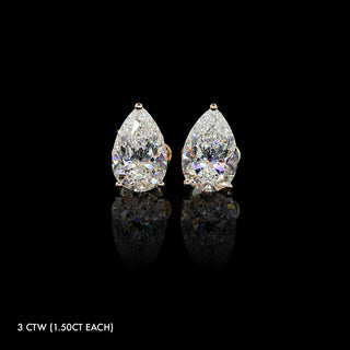 Classic Lab Grown Diamond Pear Studs