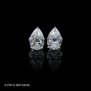 Classic Lab Grown Diamond Pear Studs