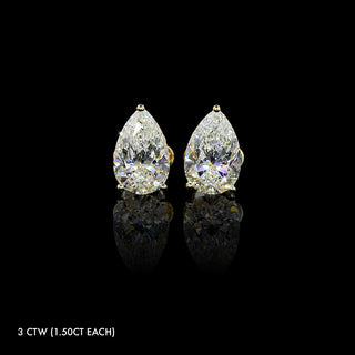 Classic Lab Grown Diamond Pear Studs