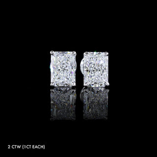 Classic Lab Grown Diamond Radiant Studs