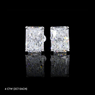 Luxe Lab Grown Diamond Radiant Studs