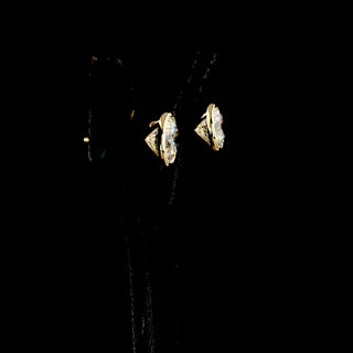 Luxe Lab Grown Diamond Round Martini Bezel Studs