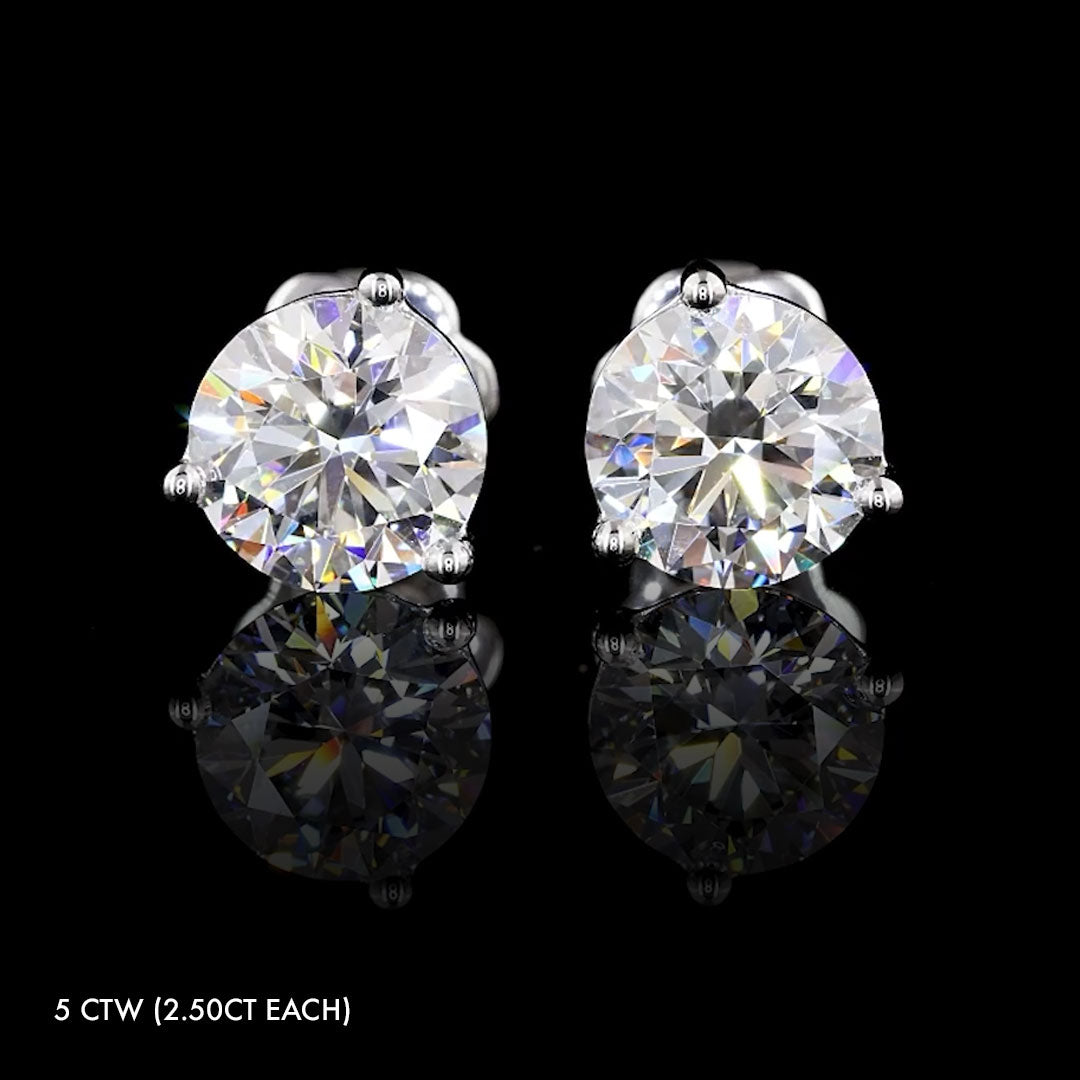 Luxe Lab Grown Diamond Round Studs