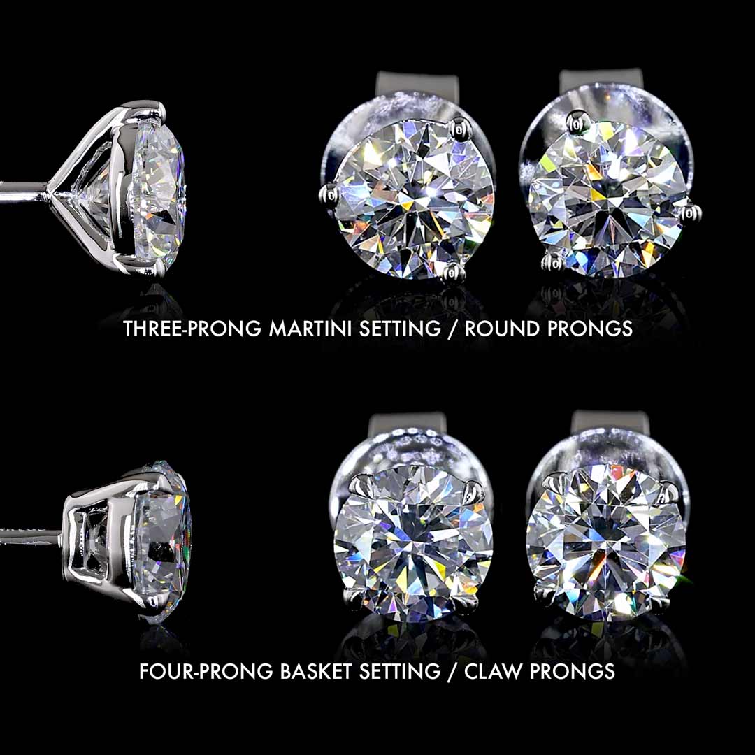 Petite Lab Grown Diamond Round Studs