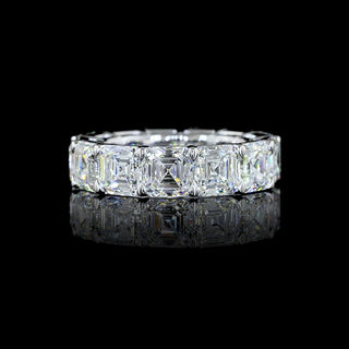 13 CTW Asscher Lab Grown Diamond Eternity Band