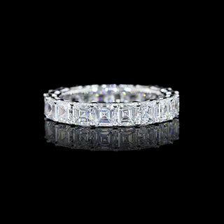 4 CTW Asscher Lab Grown Diamond Eternity Band