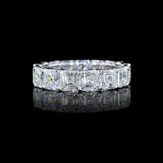 7 CTW Asscher Lab Grown Diamond Eternity Band