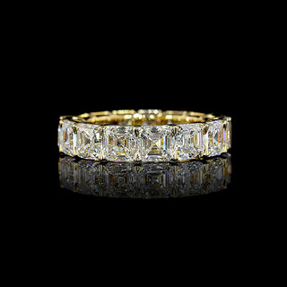 7 CTW Asscher Lab Grown Diamond Eternity Band